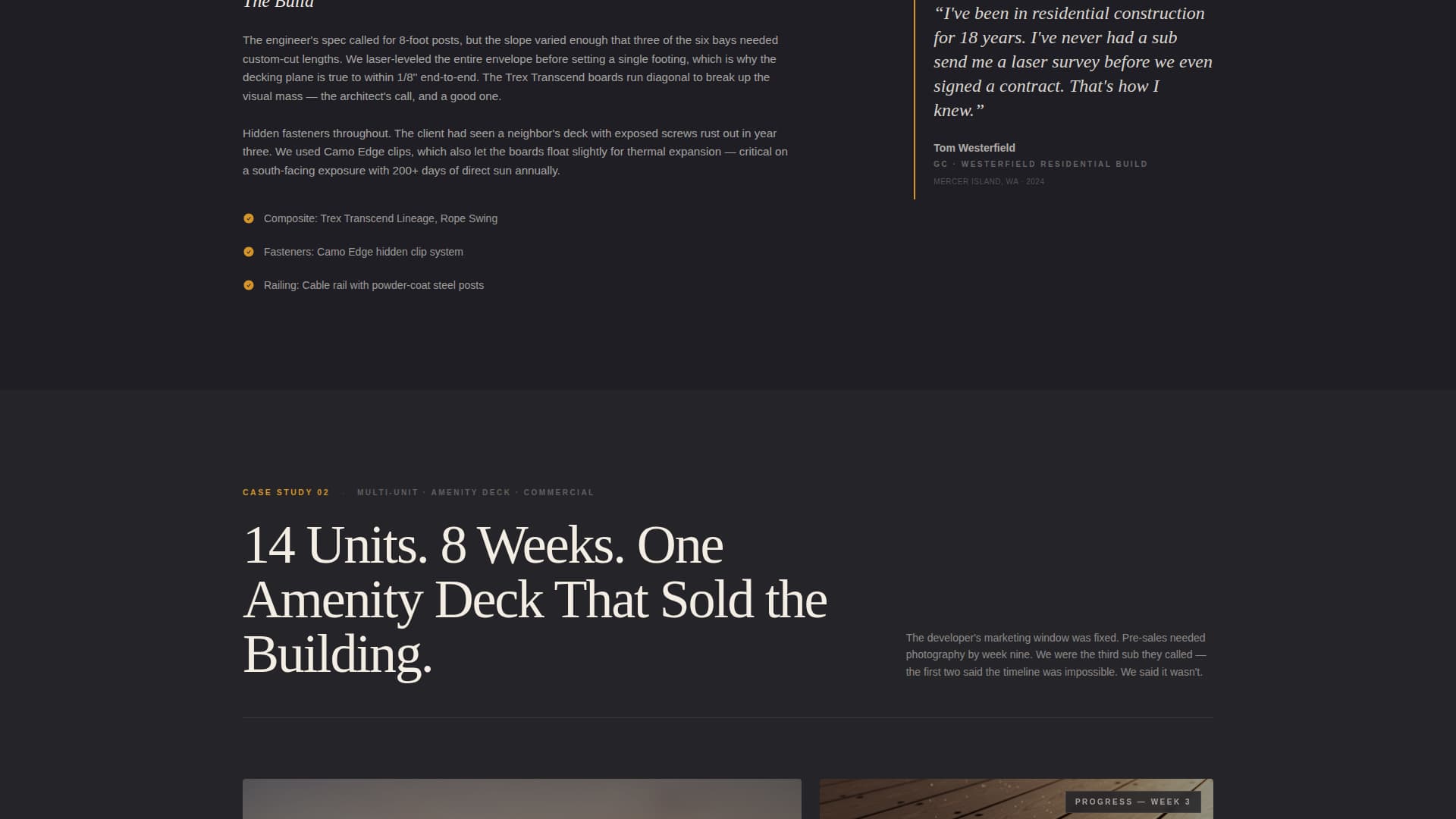 Plank - Executive Deckbuilder Landing Page Template