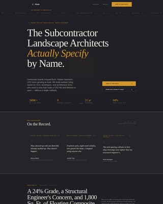 Plank - Executive Deckbuilder Landing Page Template