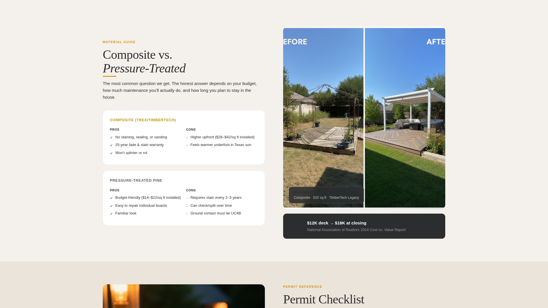 Decking - Trusted Builder Landing Page Template