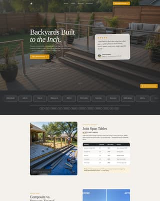 Decking - Trusted Builder Landing Page Template