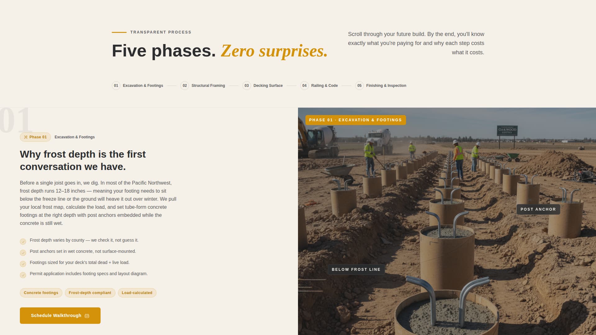 Decking - Transparent Deckbuilder Landing Page Template