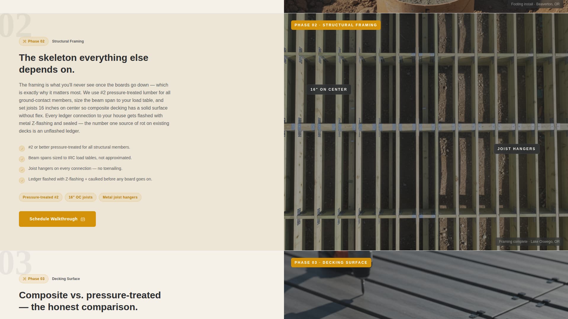 Decking - Transparent Deckbuilder Landing Page Template