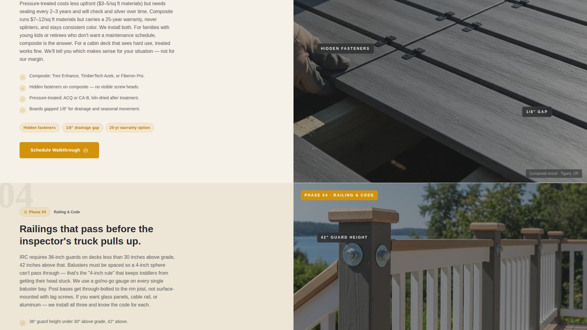 Decking - Transparent Deckbuilder Landing Page Template
