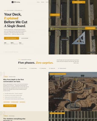 Decking - Transparent Deckbuilder Landing Page Template