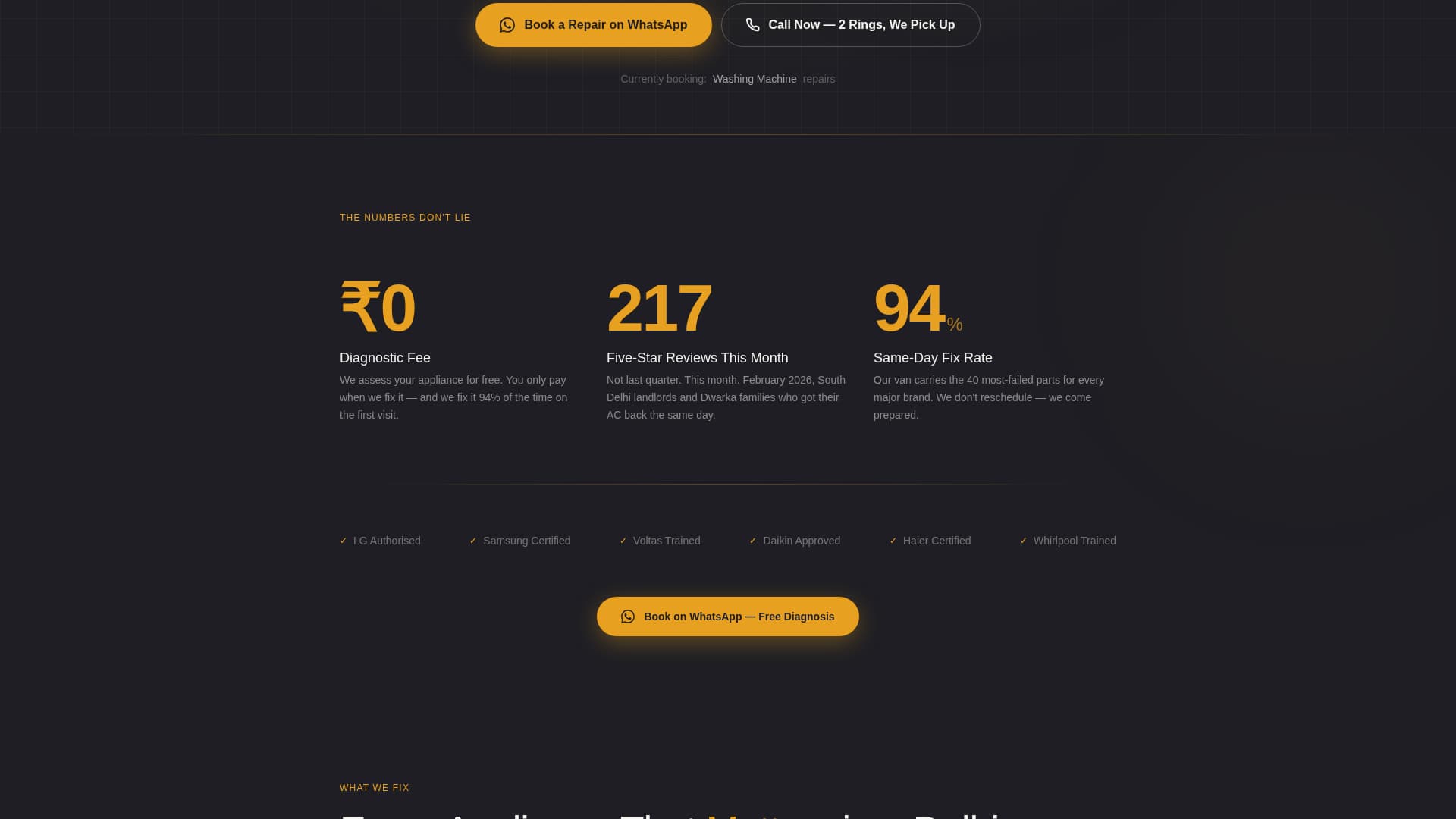 Fix - Rapid Appliancerepair Landing Page Template