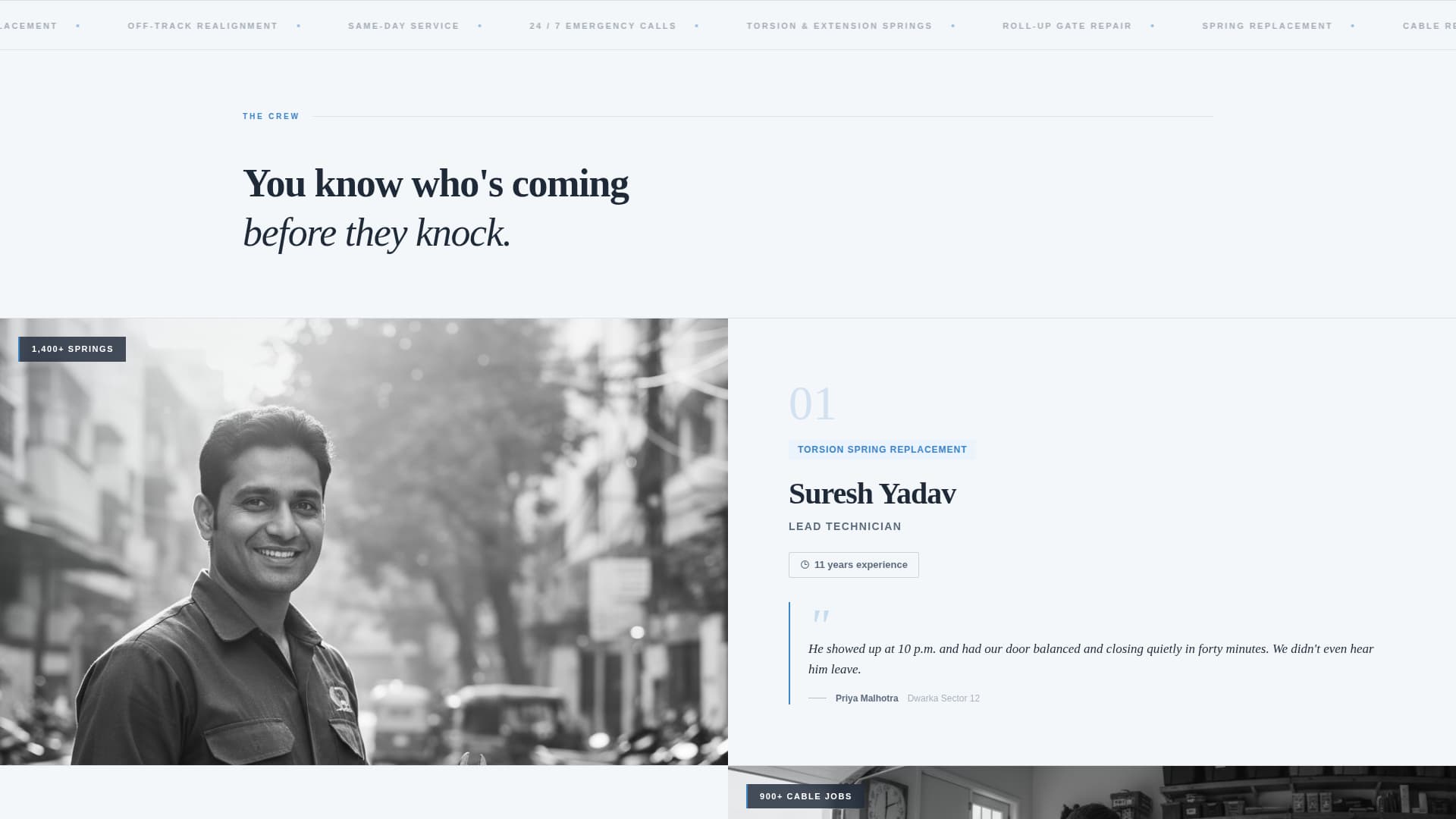 Hoist - Trusted Garagedoor Landing Page Template