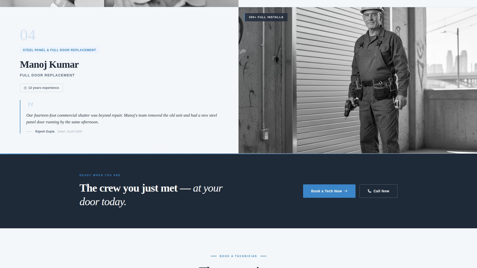 Hoist - Trusted Garagedoor Landing Page Template
