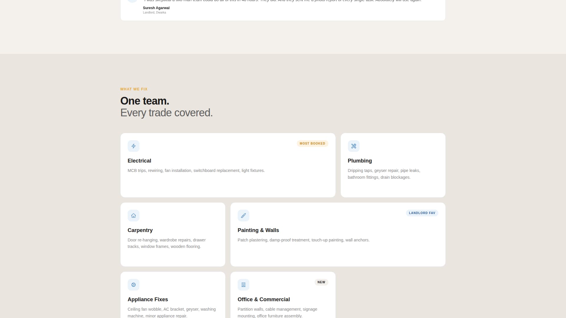 Fixit - Reliable Handyman Landing Page Template
