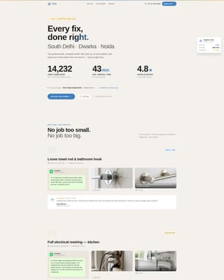 Fixit - Reliable Handyman Landing Page Template