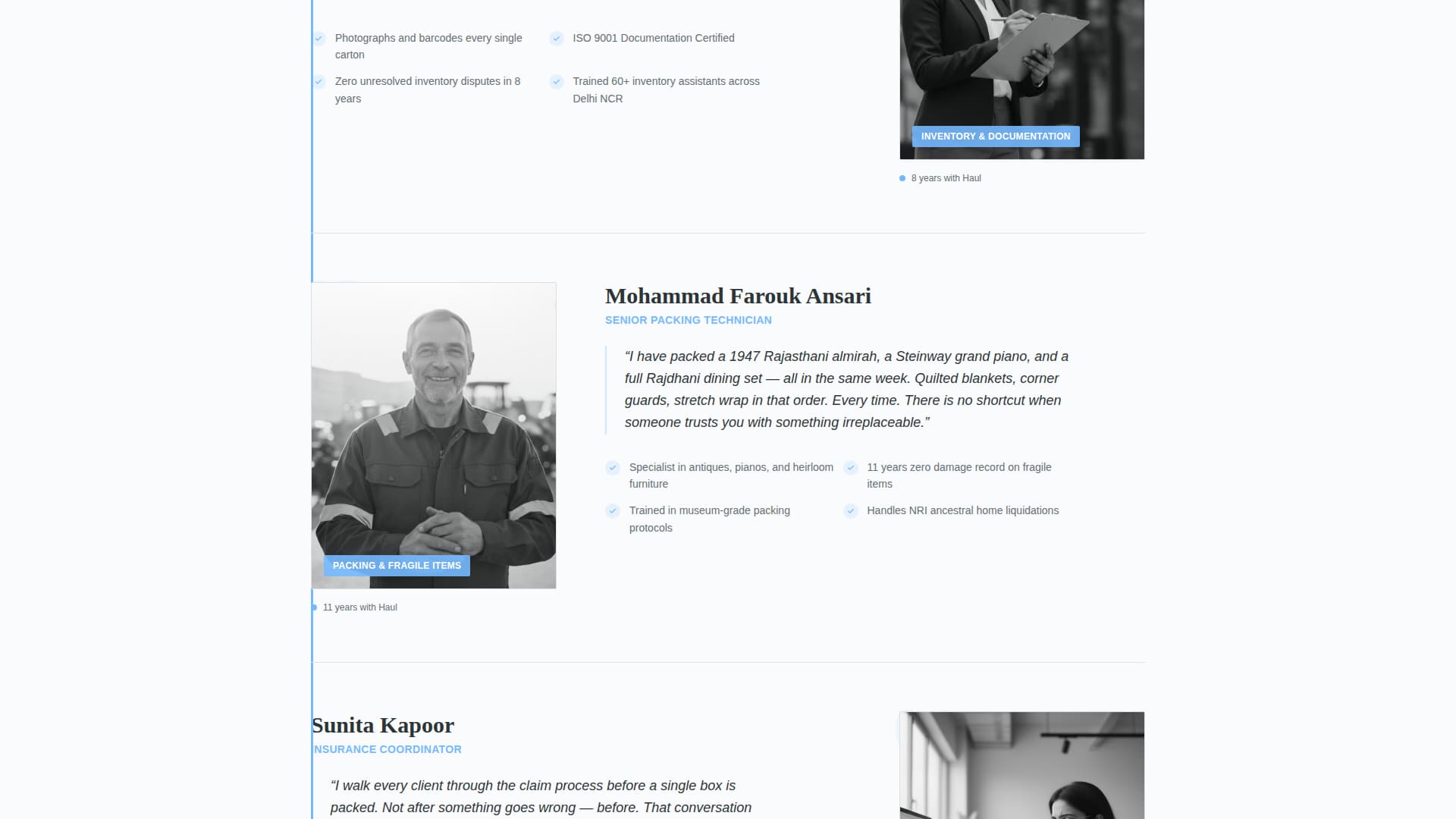 Cargo — Certified Residential Moving Landing Page Template