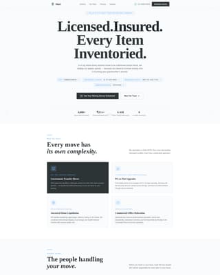 Cargo — Certified Residential Moving Landing Page Template