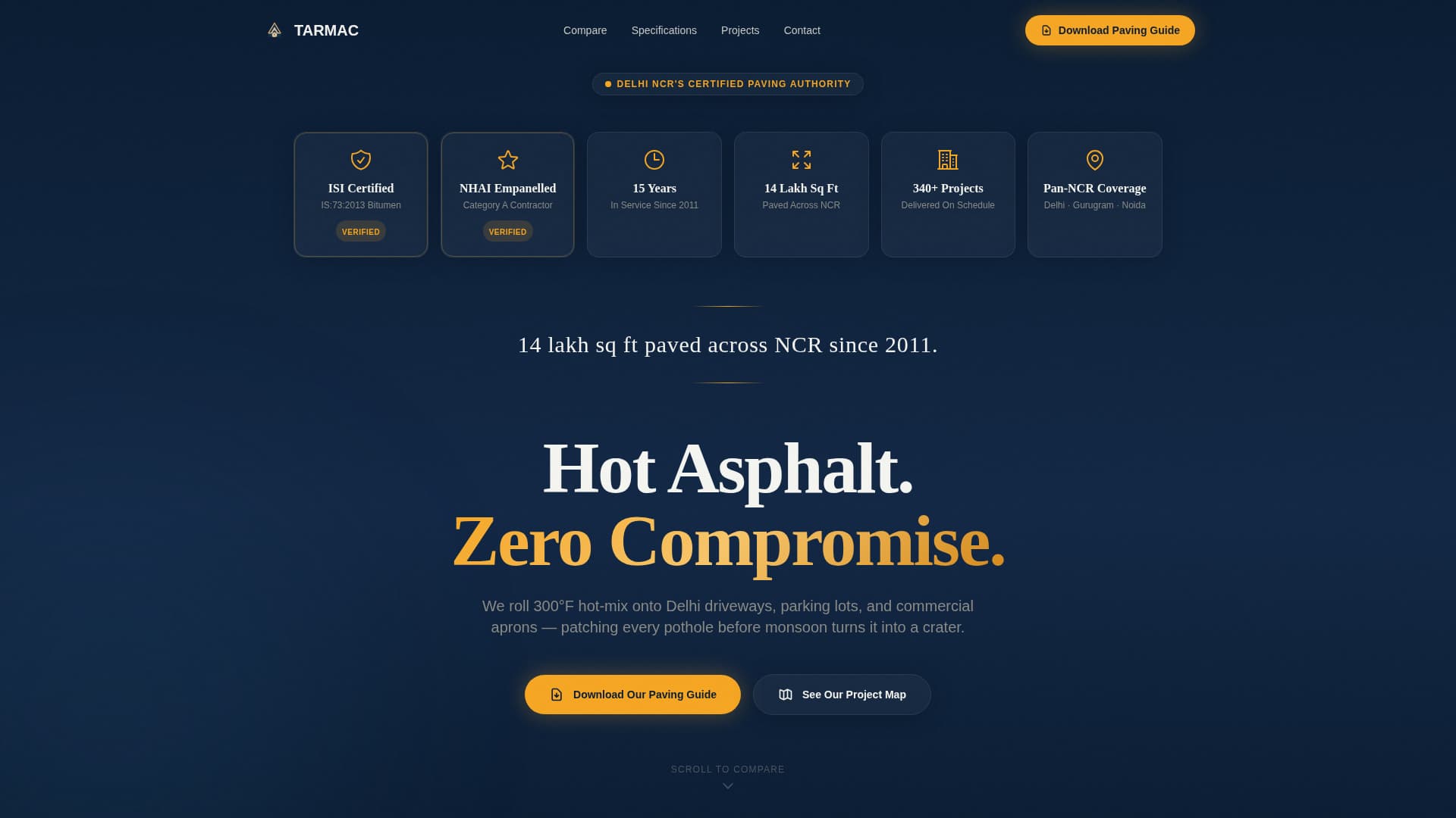 Tarmac - Trusted Paving Landing Page Template