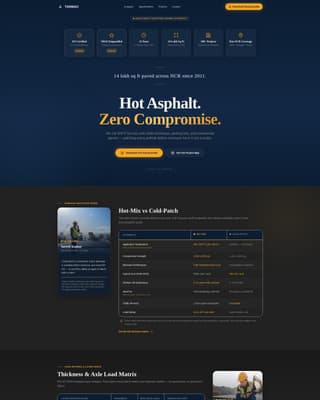 Tarmac - Trusted Paving Landing Page Template