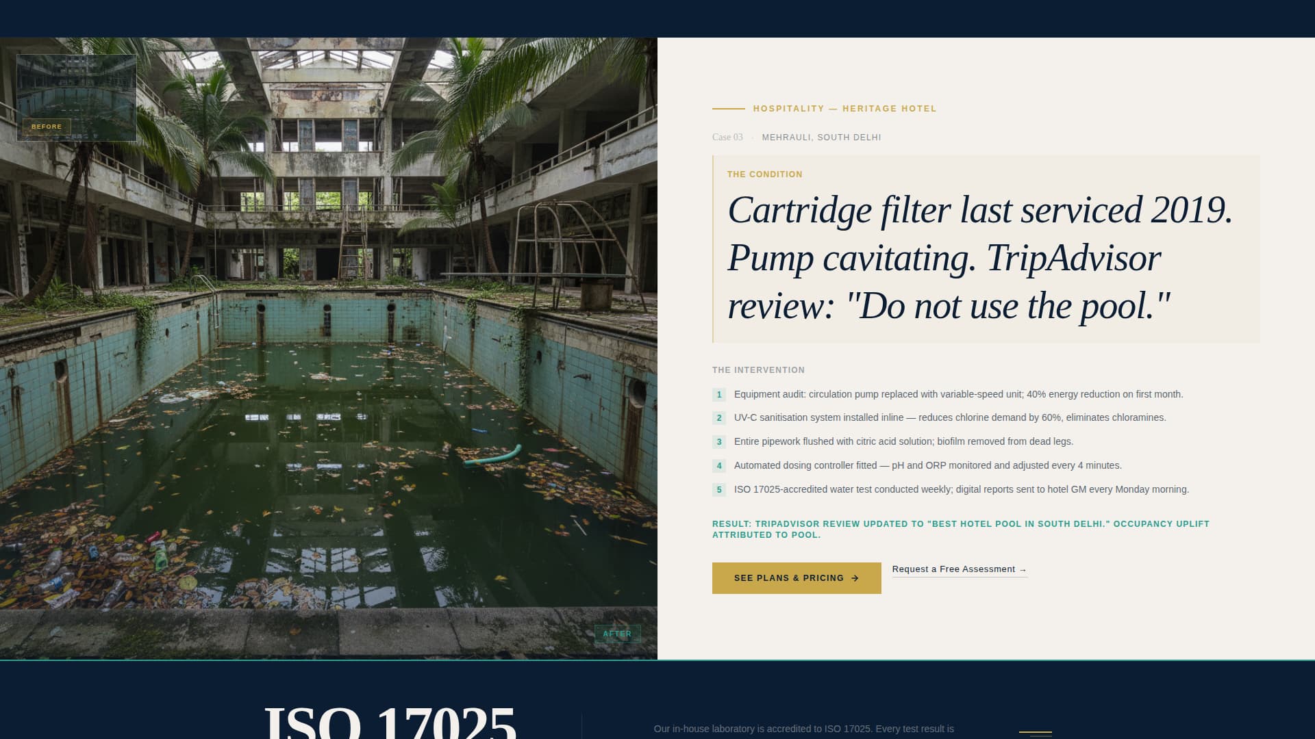 Chlorine - Elite Poolcleaning Landing Page Template