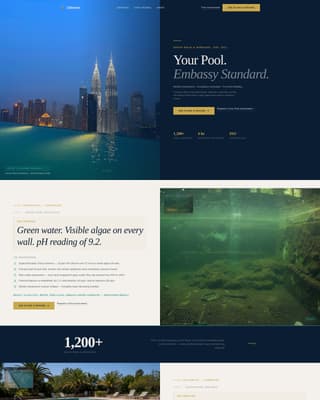 Chlorine - Elite Poolcleaning Landing Page Template