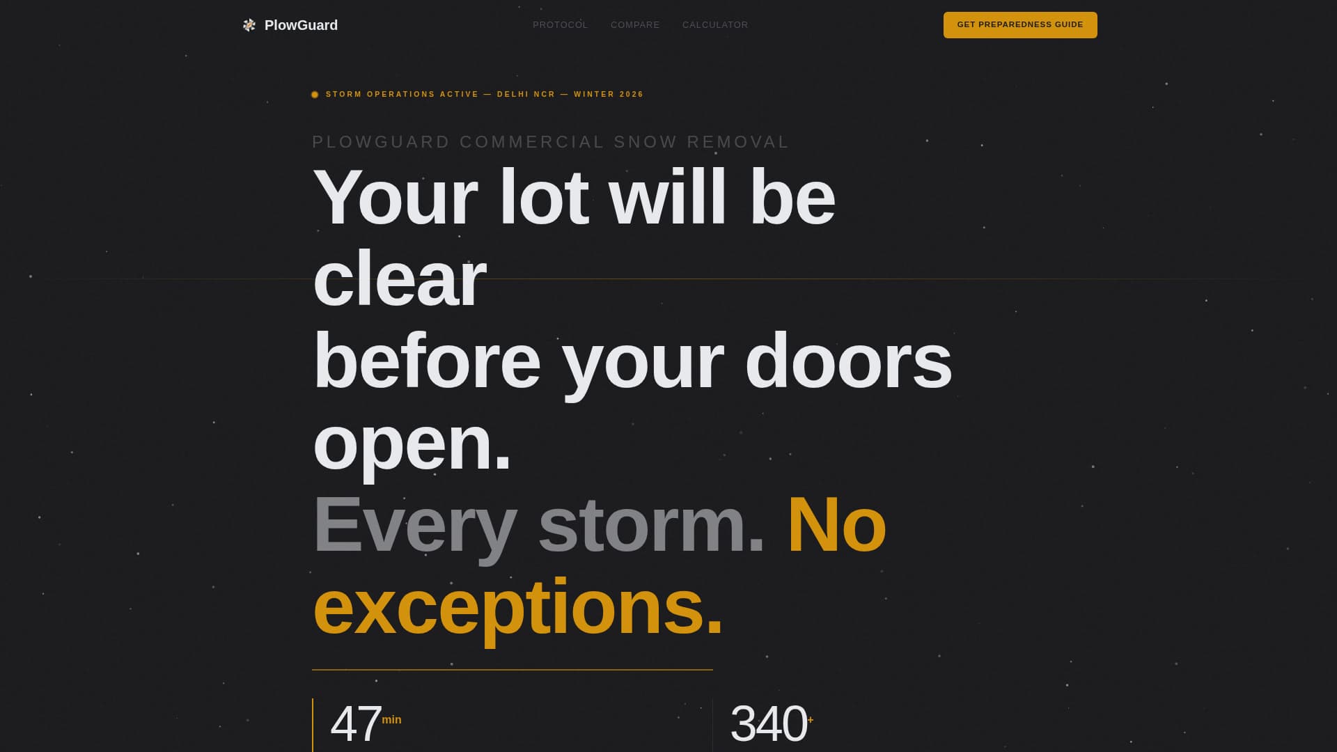 Plowguard - Reliable Snowremoval Landing Page Template