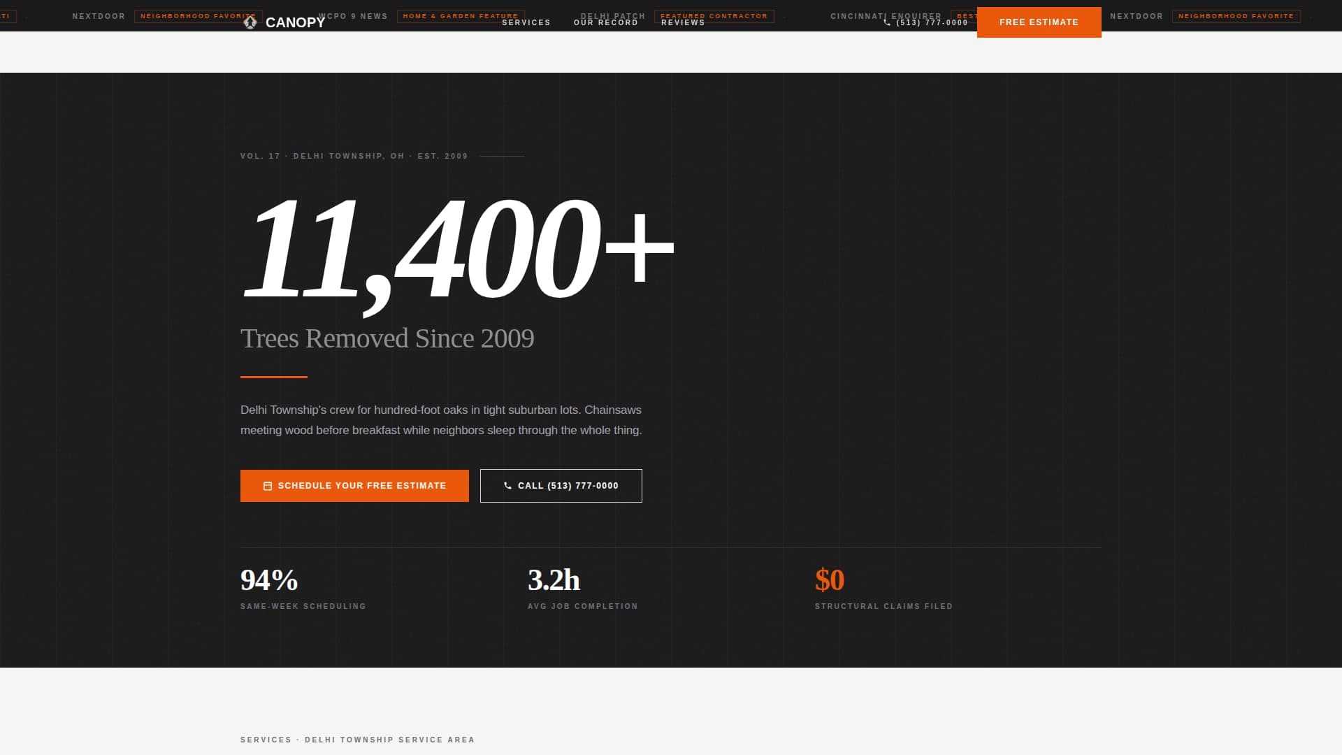 Arbor — Expert Arborist Services Landing Page Template