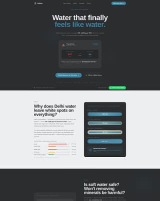 Clarity — Expert Softening Systems Landing Page Template