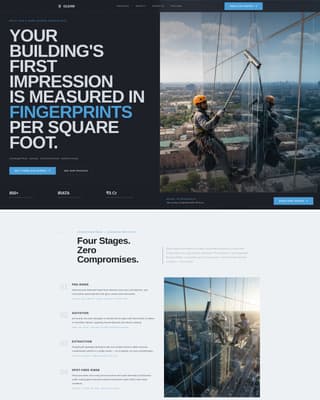 Gleam - Executive Windowcleaning Landing Page Template