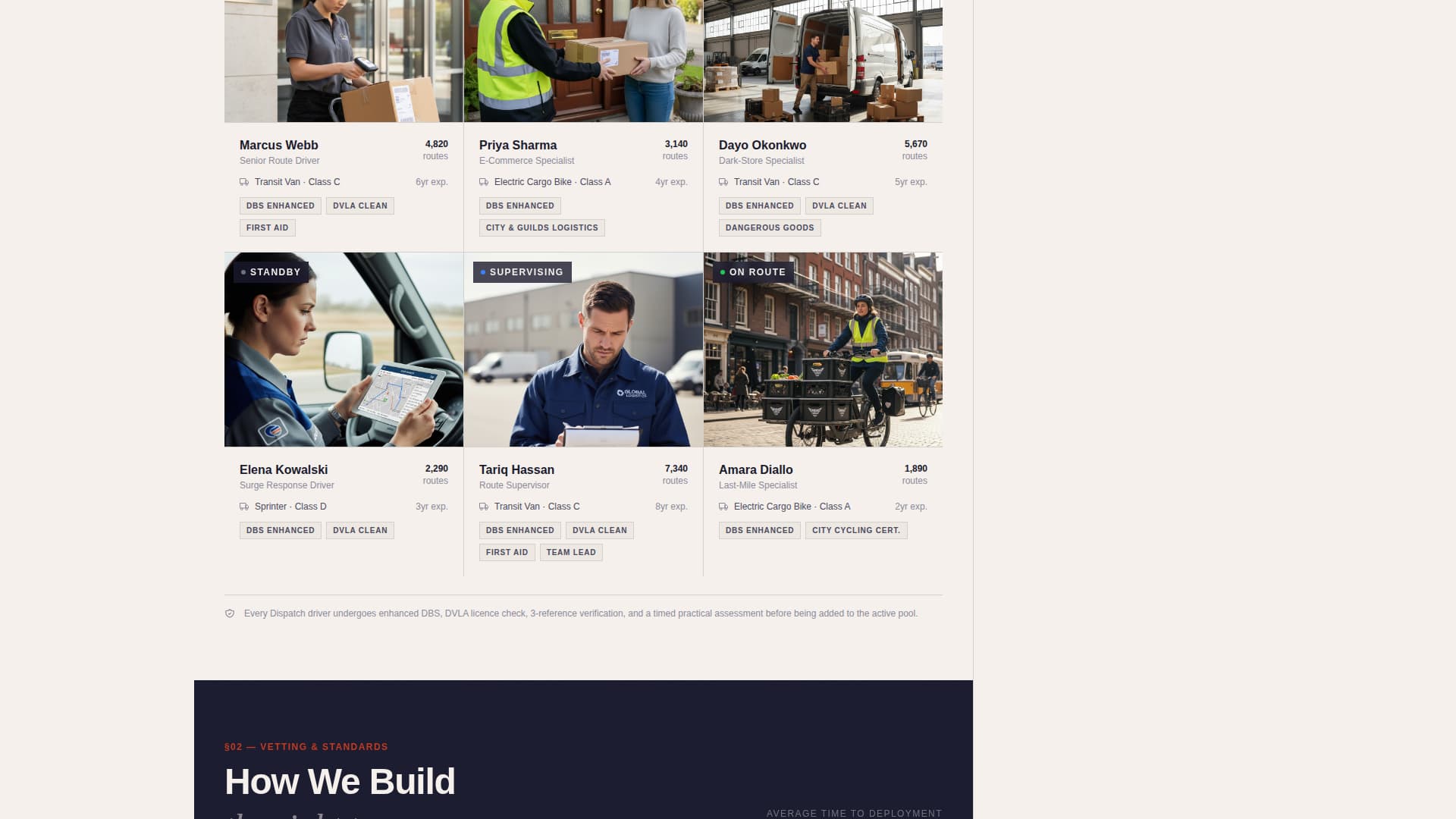 Roadmap — Dependable Fleet Driver Landing Page Template