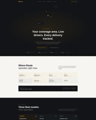 Route - Precision Dispatch Landing Page Template