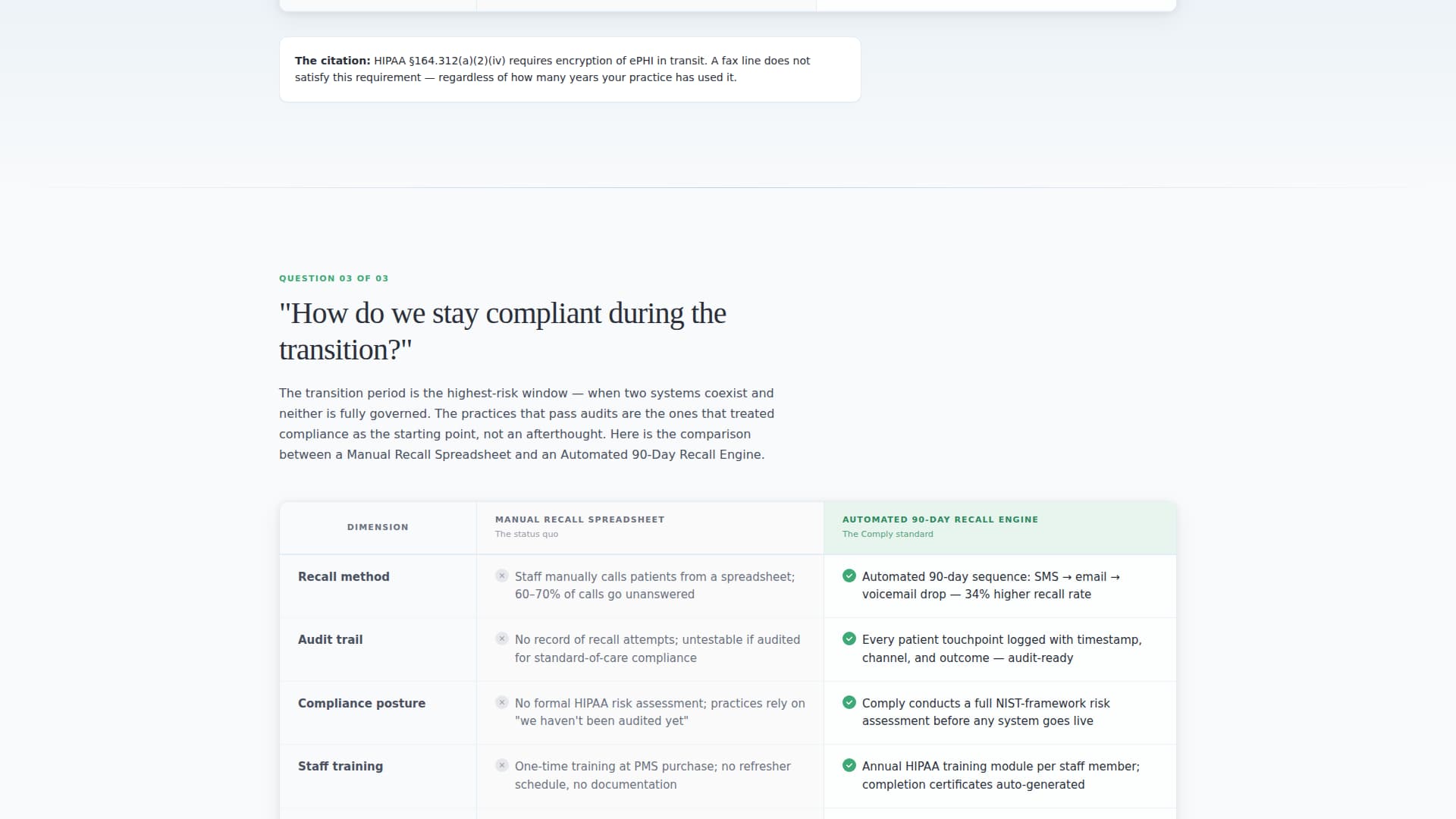 Comply - Authoritative Dentaltransformation Landing Page Template