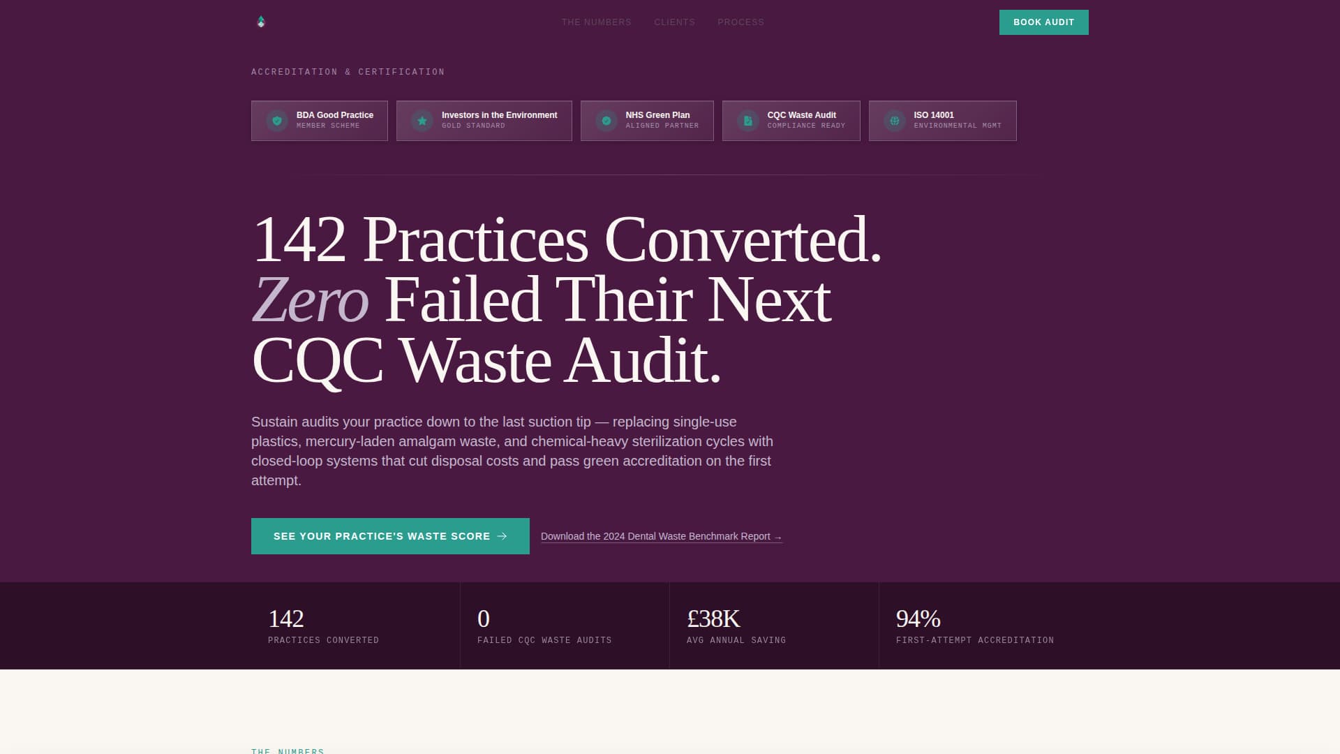 Sustain - Authoritative Dentalsustainability Landing Page Template