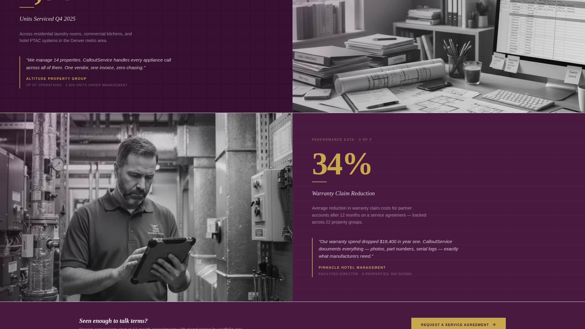 Callout - Precision Appliance Landing Page Template
