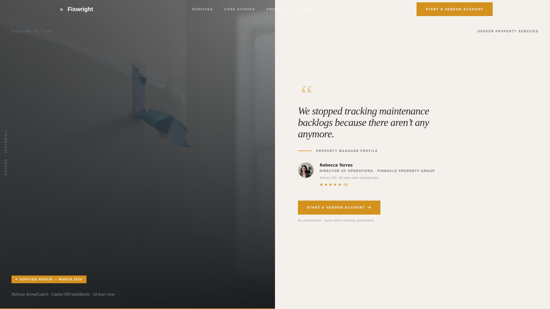 Fixwright - Reliable Handyman Landing Page Template