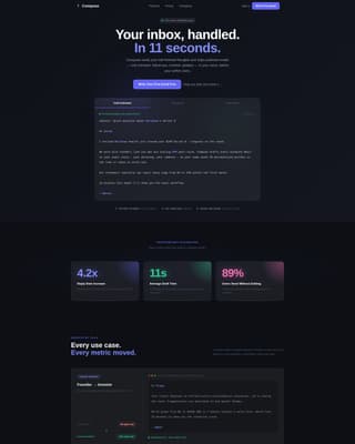 Compose - Intelligent Emailwriter Landing Page Template
