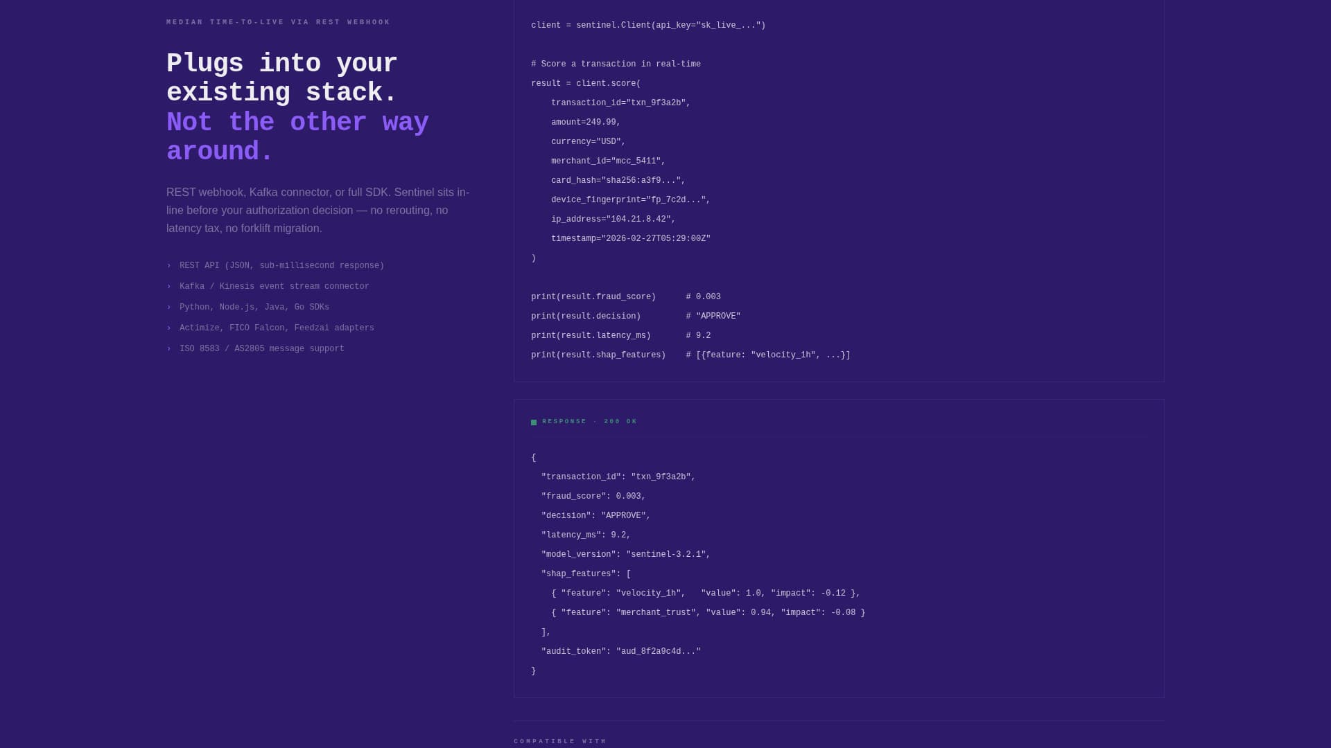 Sentinel - Powerful Frauddetection Landing Page Template