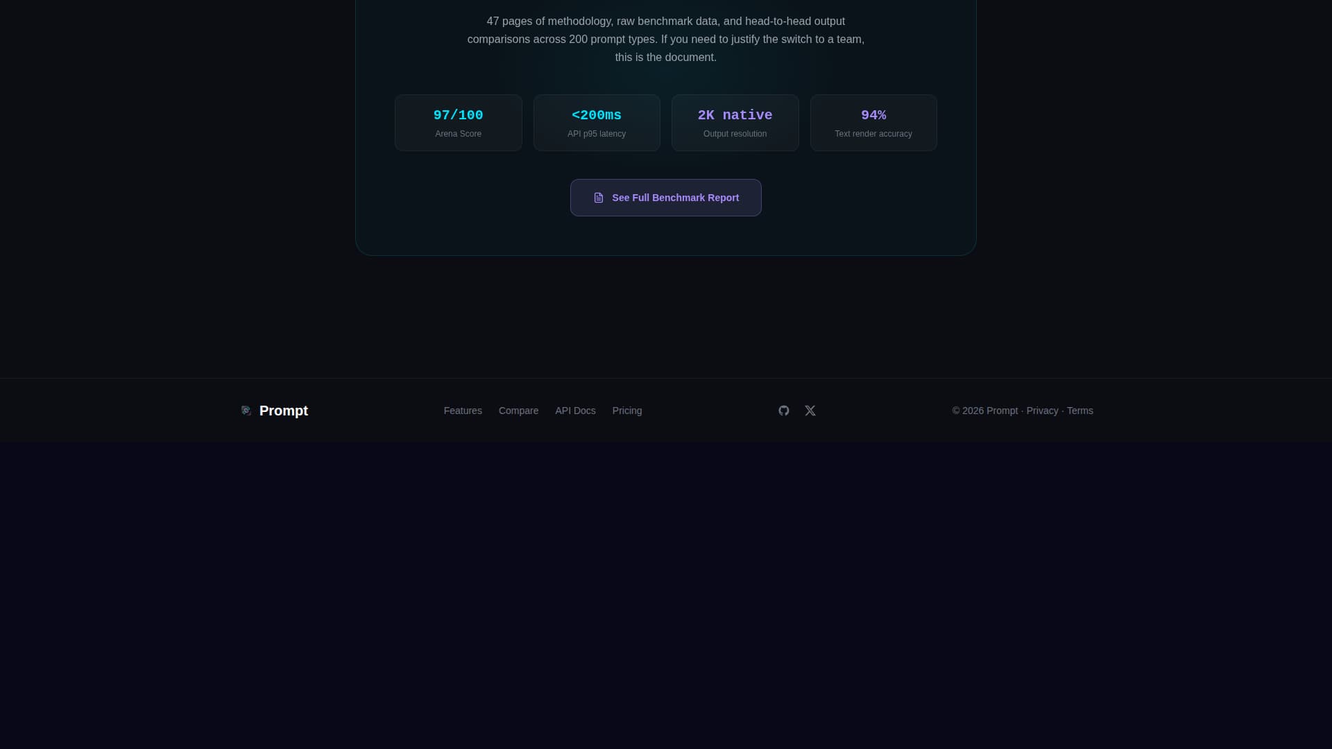 Prompt - Pixelperfect AI Image Generator Landing Page Template