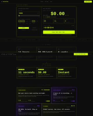 Micro-SaaS & Developer Tools Cost Calculator Website Template