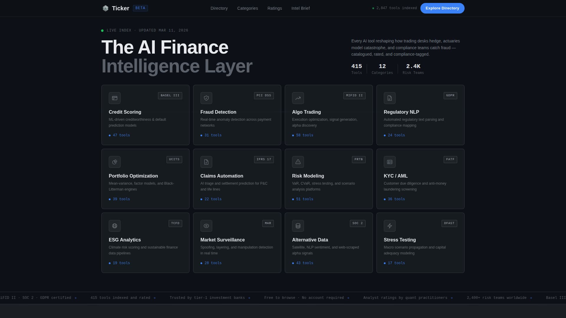 Ticker - Powerful Fintech Landing Page Template
