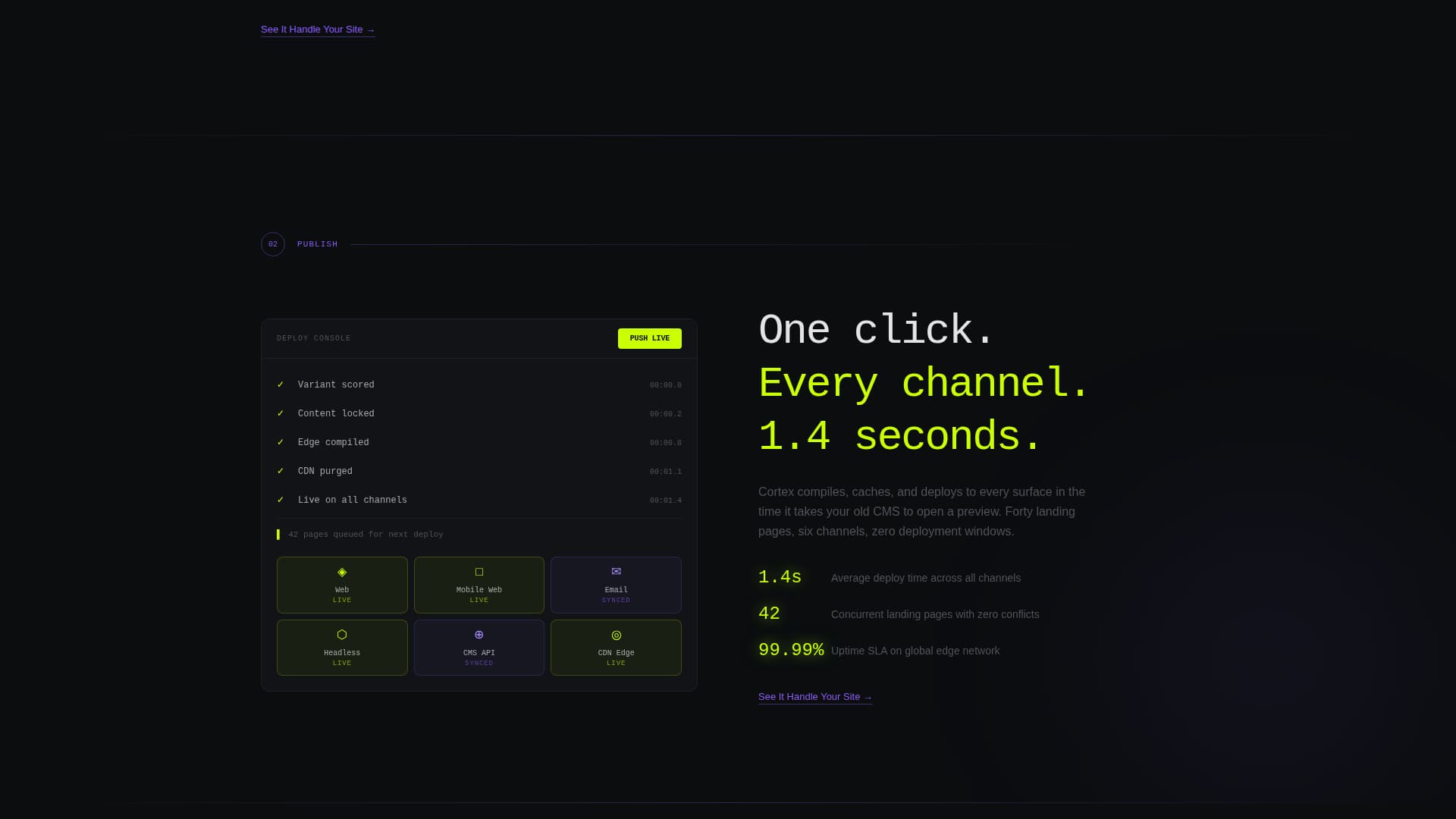 Cortex - Adaptive CMS Landing Page Template