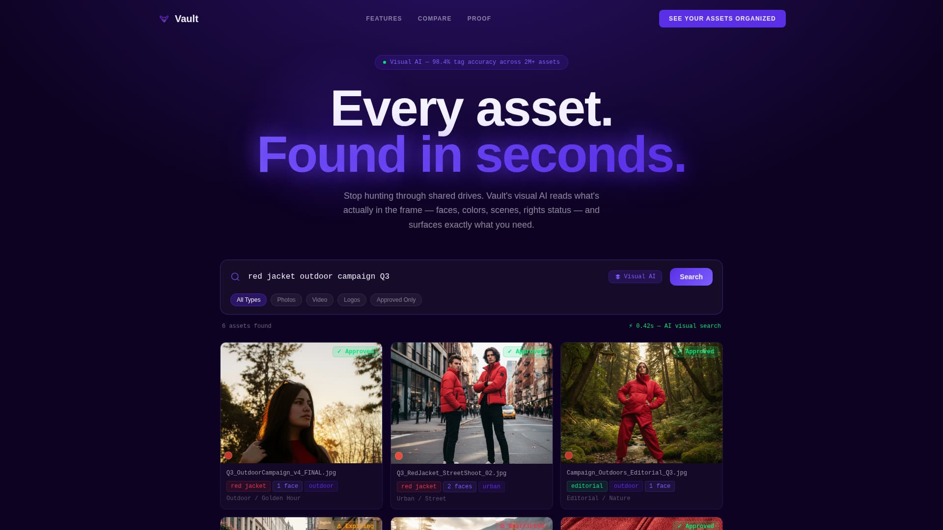 Vault - Powerful Dam Landing Page Template