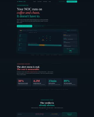 AIOps Technology Portfolio Website Template