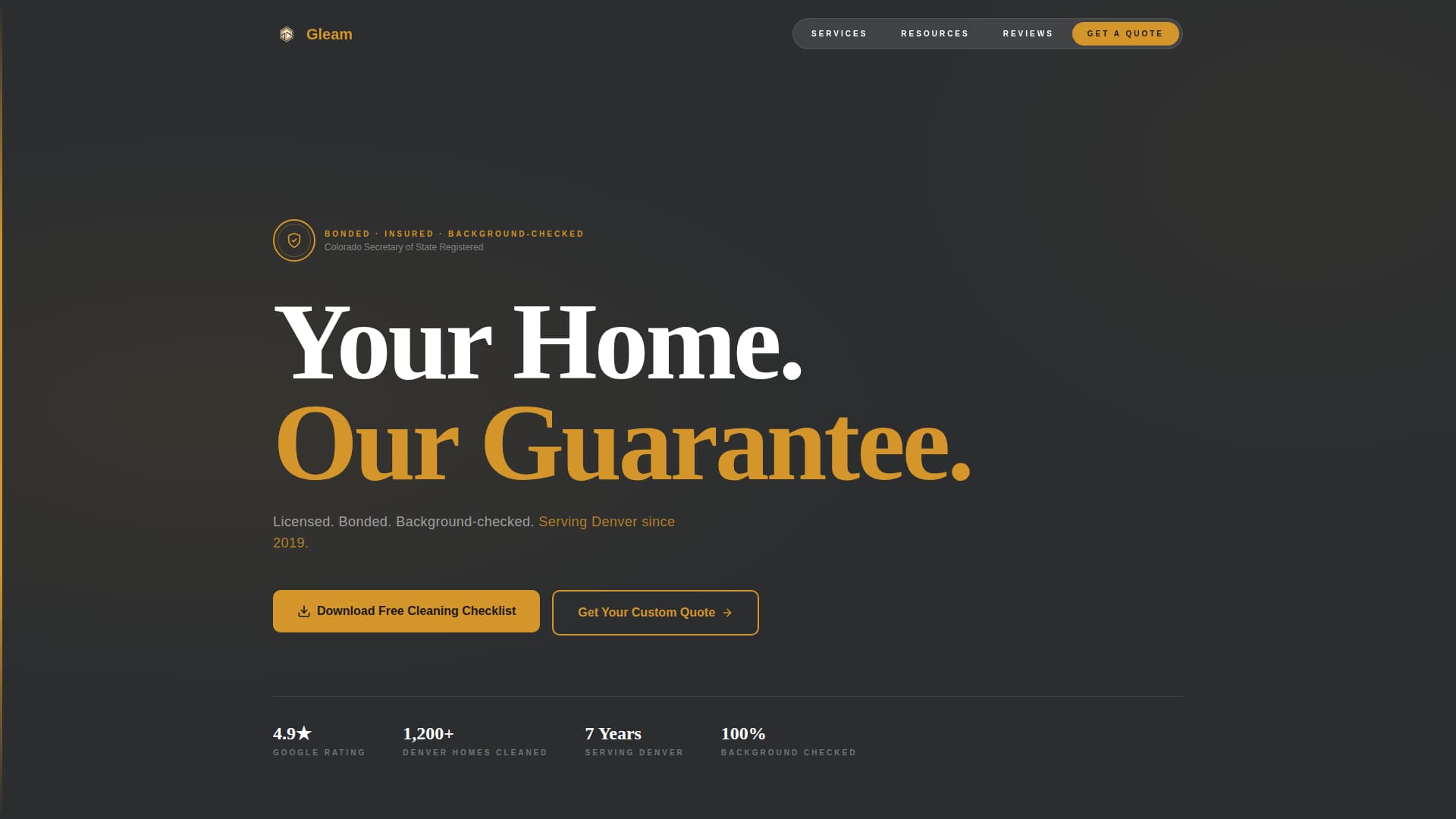 Sparkle — Professional Janitorial Services Landing Page Template