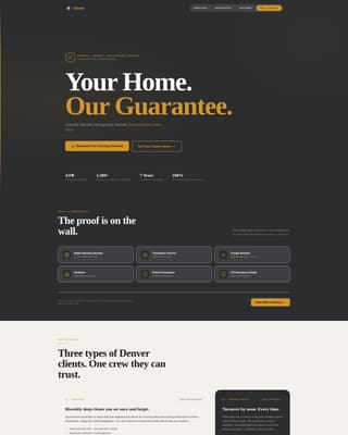 Sparkle — Professional Janitorial Services Landing Page Template