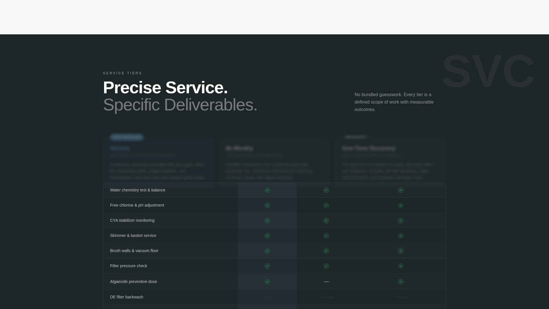 Chlorine - Precision Poolcleaning Landing Page Template