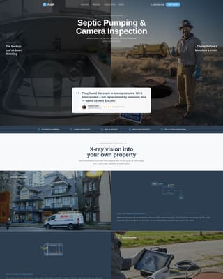 Scour — Powerful Pressure Washing Landing Page Template