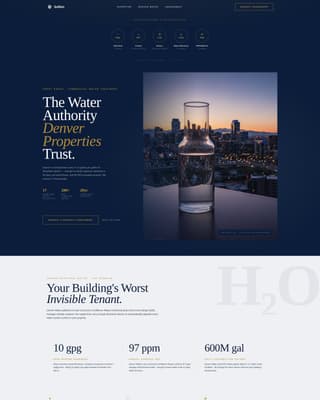 Soften - Authoritative Watertreatment Landing Page Template
