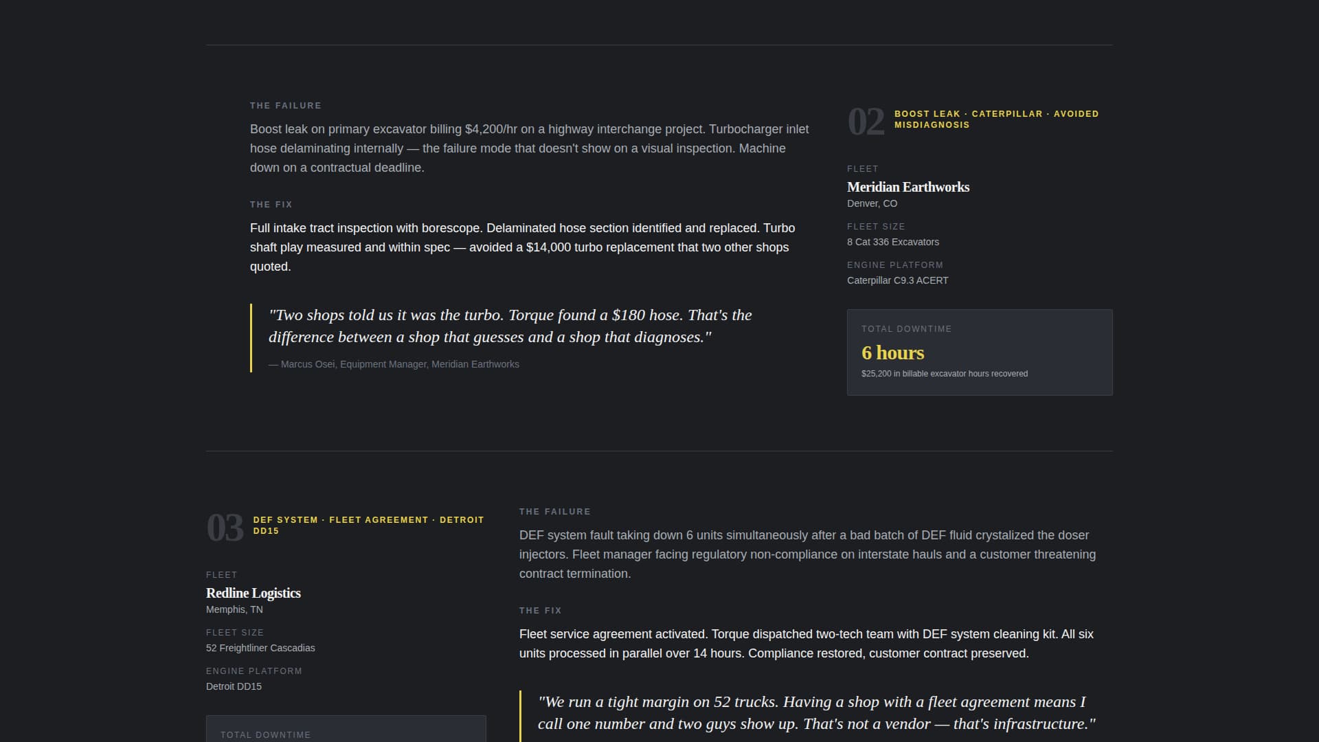 Torque - Highimpact Dieselmechanic Landing Page Template