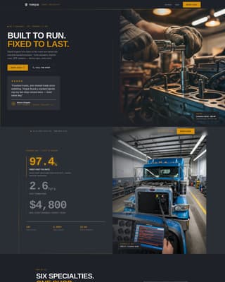 Torque - Precision Dieselmechanic Landing Page Template
