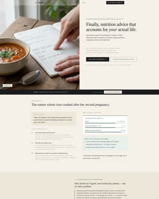 Nourish - Evidencebased Dietitian Landing Page Template