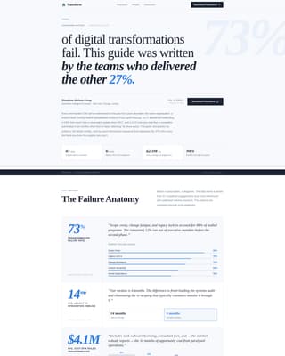 Transform - Authoritative Consultancy Landing Page Template
