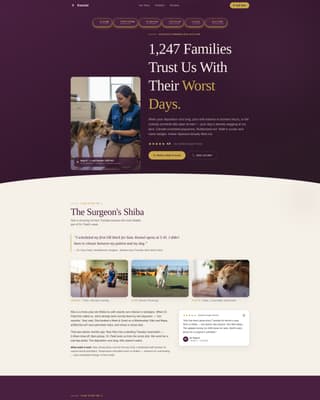 Kennel - Trusted Dogdaycare Landing Page Template