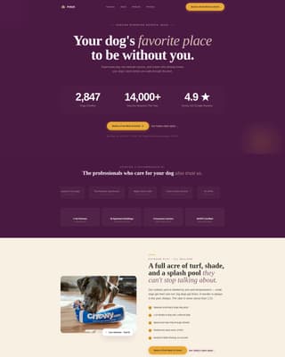 Fetch - Trusted Daycare Landing Page Template