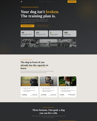 Heel - Proven Dogtraining Landing Page Template