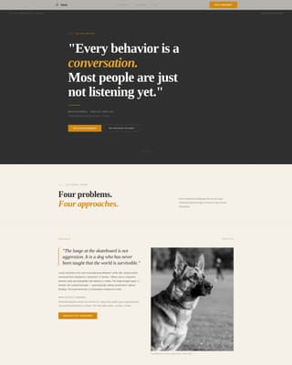 Heel - Authoritative Dogtrainer Landing Page Template